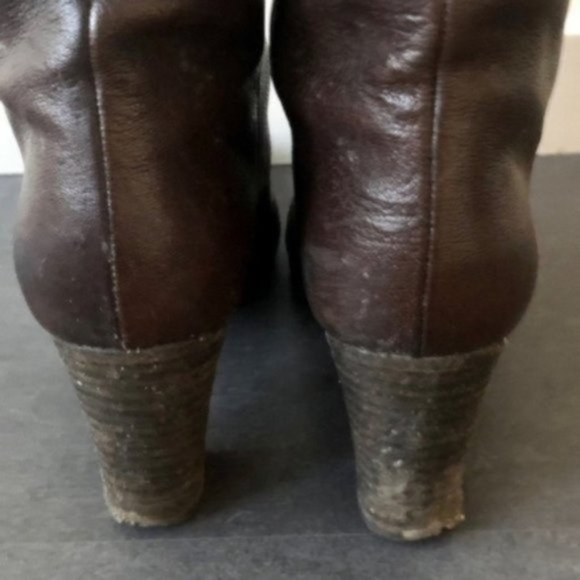 SOLD! Maison Martin Margiela Tall Leather Brown Boots - Picture 3 of 8